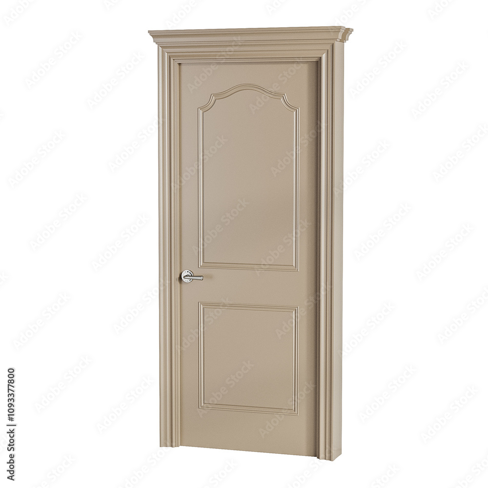 A door with a gold trim and a silver handle A door with a gold trim and a silver handle