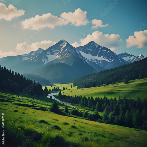 landscape in the mountains