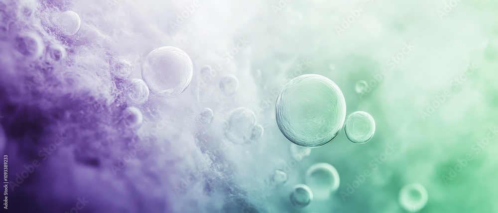 Colorful Bubbles in Soft Focus: Ethereal Purple and Green Background for Creative Designs, Abstract Art, and Digital Textures Colorful Bubbles in Soft Focus: Ethereal Purple and Green Background for Creative Designs, Abstract Art, and Digital Textures