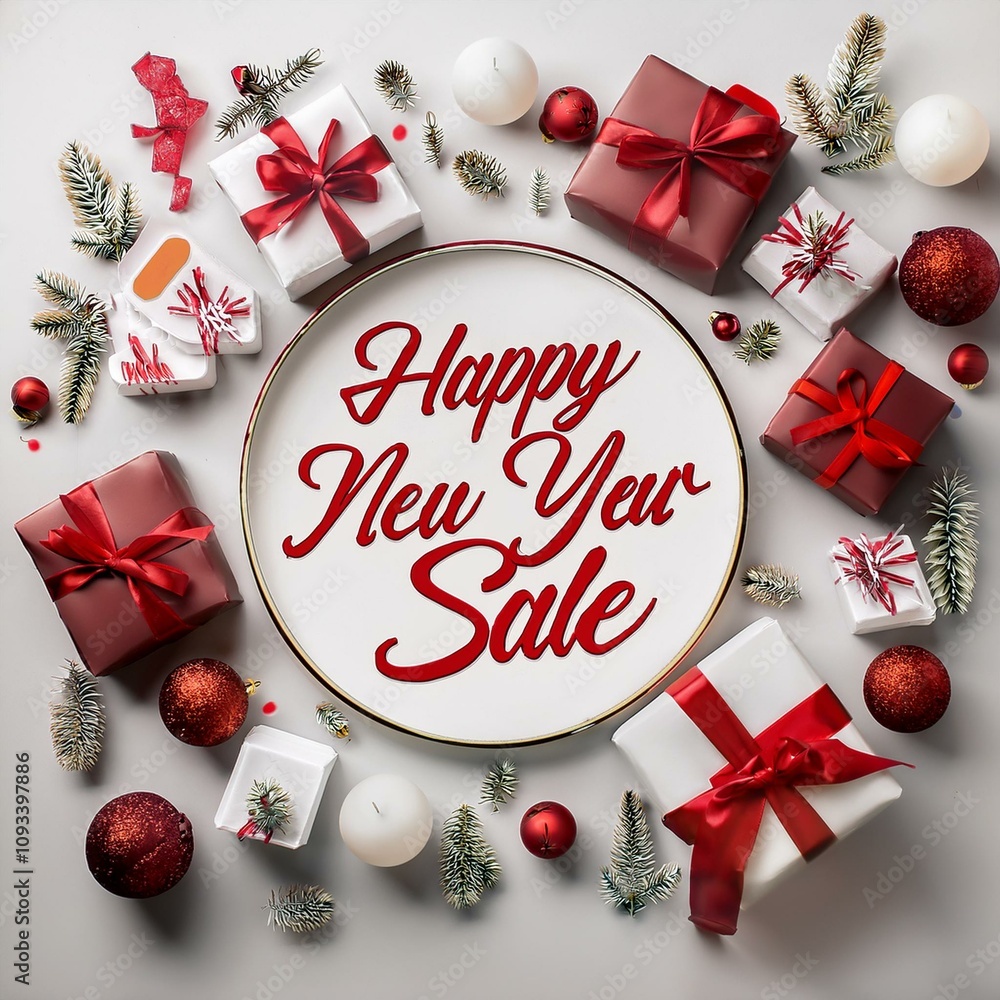 Happy New Year Sale I Christmas Sale AI Image Happy New Year Sale I Christmas Sale AI Image