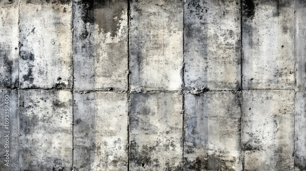 Industrial textured concrete wall with a weathered look and rustic gray tones. Industrial textured concrete wall with a weathered look and rustic gray tones.