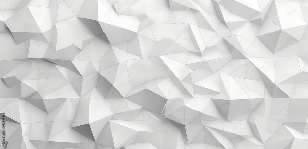 Seamless elegant subtle white embossed porcelain background texture white overlay. Abstract minimalist geometric triangle lowpoly mosaic pattern. Displacement, bump or height, Generative AI Seamless elegant subtle white embossed porcelain background texture white overlay. Abstract minimalist geometric triangle lowpoly mosaic pattern. Displacement, bump or height, Generative AI