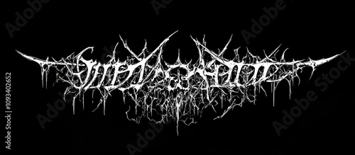The Darkened Void: A Black Metal Band Logo Design