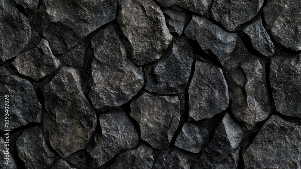 Textured wall of dark, rugged stones creating a natural, earthy backdrop. Textured wall of dark, rugged stones creating a natural, earthy backdrop.