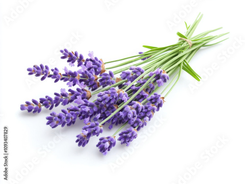 A vibrant bunch of lavender flowers captures the essence of a serene garden