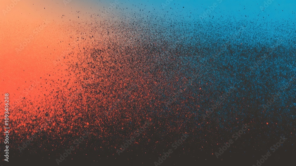 Vibrant grunge texture with a dynamic blue, orange, red, and black gradient, ideal for striking backgrounds, headers, posters, or banners. Vibrant grunge texture with a dynamic blue, orange, red, and black gradient, ideal for striking backgrounds, headers, posters, or banners.