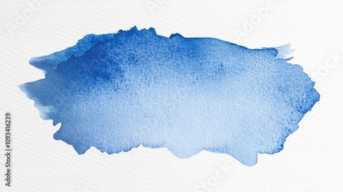 Abstract blue watercolor texture with soft gradients, perfect for backgrounds and artistic designs.