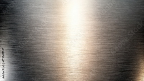 Smooth, reflective brushed metal surface featuring a subtle gradient of light revealing textures.