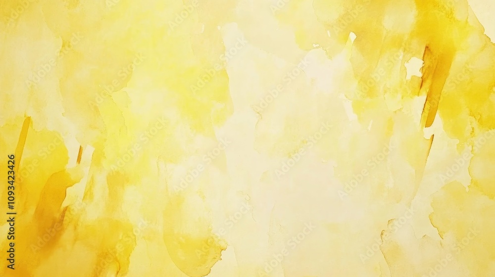 Bright yellow watercolor background with bold brushstrokes and softly distressed edges, creating a vibrant and textured artistic backdrop. Bright yellow watercolor background with bold brushstrokes and softly distressed edges, creating a vibrant and textured artistic backdrop.