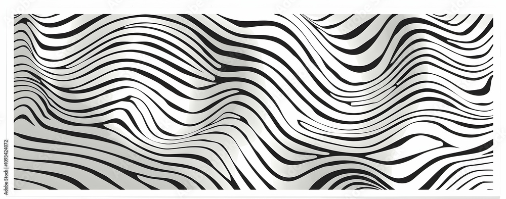 Vector wave lines, curved wavy thick and thin line art background vector illustration with a simple design. Vector wave lines, curved wavy thick and thin line art background vector illustration with a simple design.