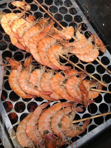 shrimp on grill