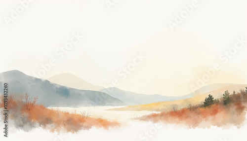 landscape in the morning