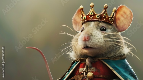 A mice sporting an aqua beach crown a top and a big pack posed it into a school photo