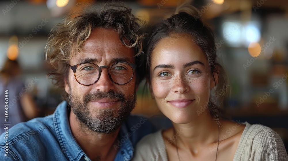 Smiles shared over coffee in a cozy cafe, capturing a moment of connection between two friends. Generative AI Smiles shared over coffee in a cozy cafe, capturing a moment of connection between two friends. Generative AI