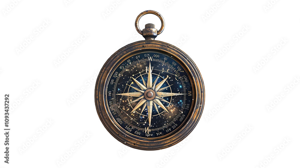Compass Forged from Fallen Star on transparent background PNG. Compass Forged from Fallen Star on transparent background PNG.