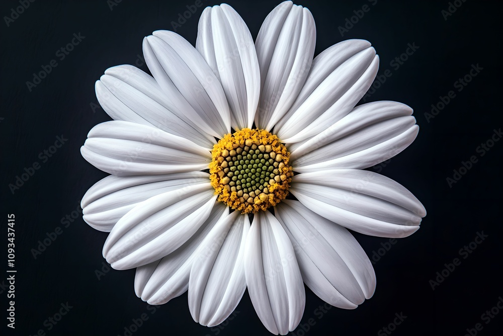 Obraz premium Detailed Blooming Daisy Isolated, flower, petal, bloom, nature