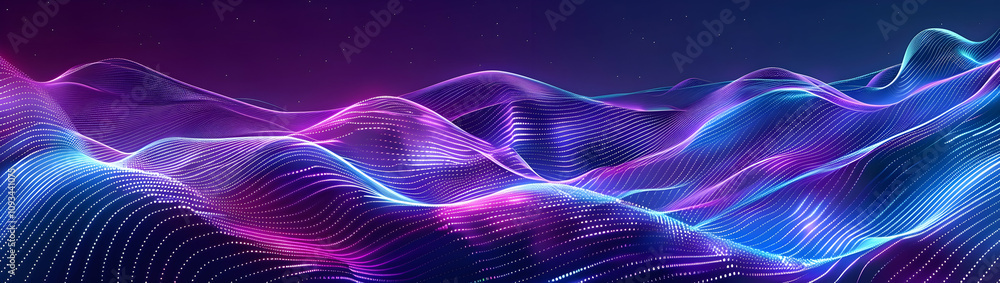 Abstract background with neon lines in purple and blue colors, forming an elegant pattern of curves and spirals. Abstract background with neon lines in purple and blue colors, forming an elegant pattern of curves and spirals.