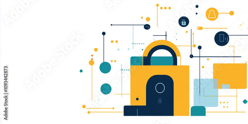 Financial business and online shopping concept background