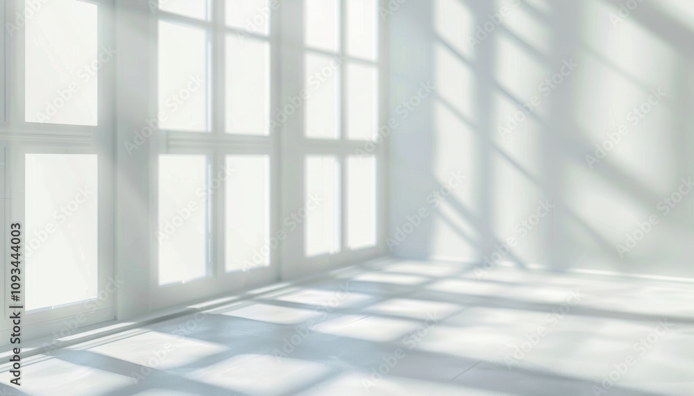 photo Realistic and minimalist blurred natural light windows, shadow overlay on wall paper texture, abstract background. Minimal abstract light white background for product presentation photo Realistic and minimalist blurred natural light windows, shadow overlay on wall paper texture, abstract background. Minimal abstract light white background for product presentation