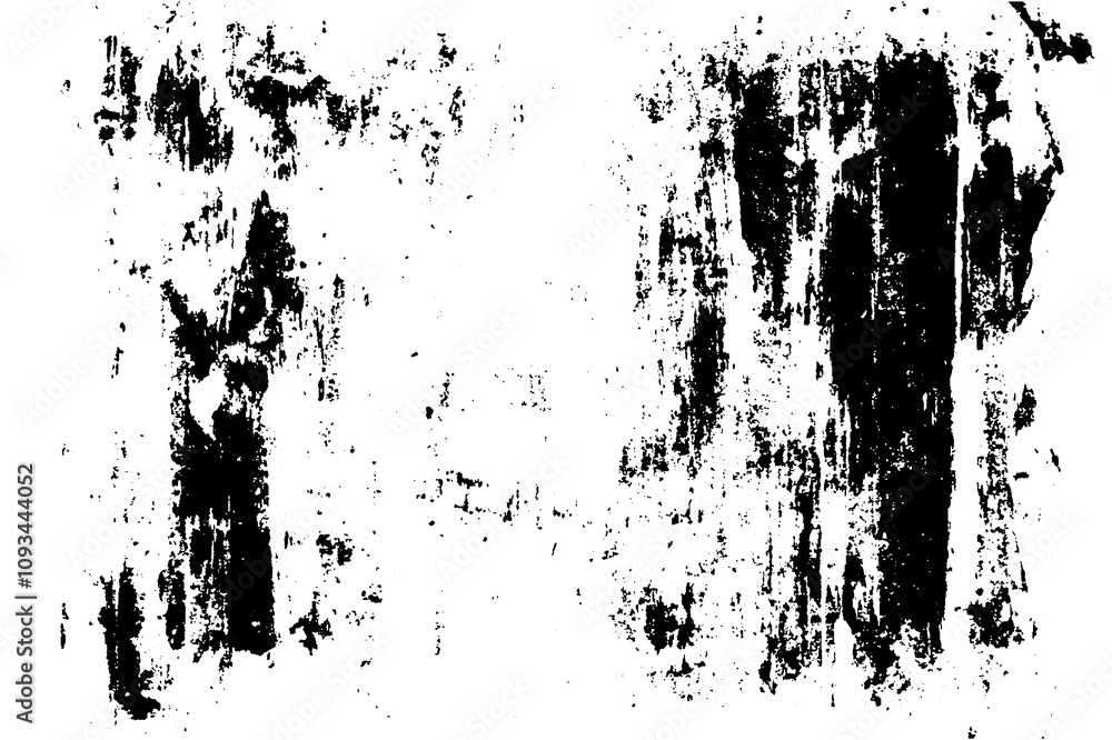 Rough paper background with abstract brush strokes and spray effect. Vector element featuring noise, dust, scratches, and broken ink patterns. Rough paper background with abstract brush strokes and spray effect. Vector element featuring noise, dust, scratches, and broken ink patterns.