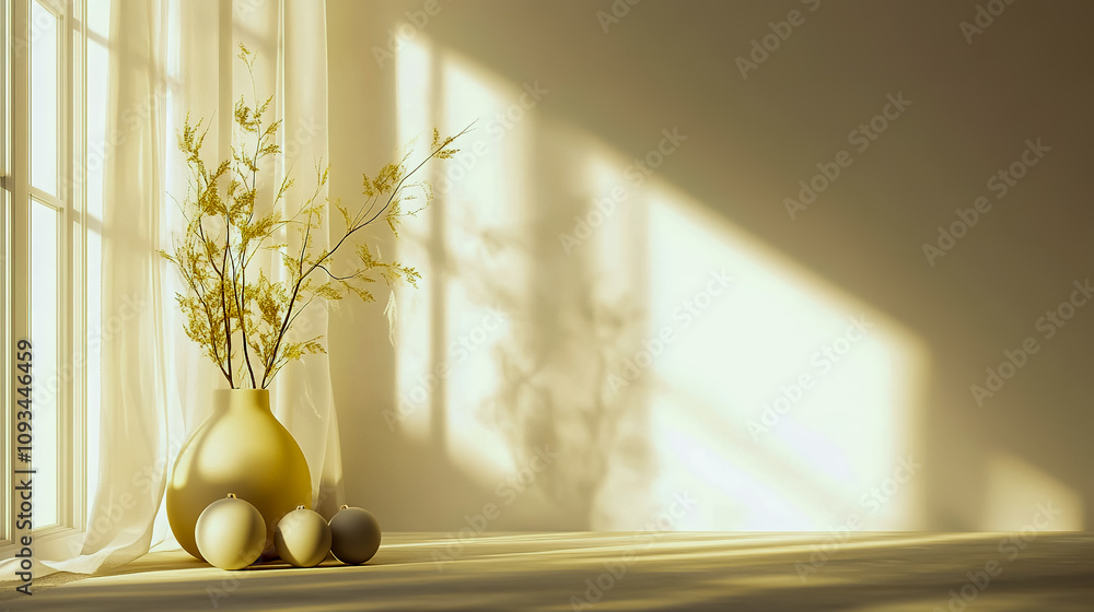Christmas background in a soft, light yellow mustard hue, creating a warm, subtle atmosphere. Christmas background in a soft, light yellow mustard hue, creating a warm, subtle atmosphere.