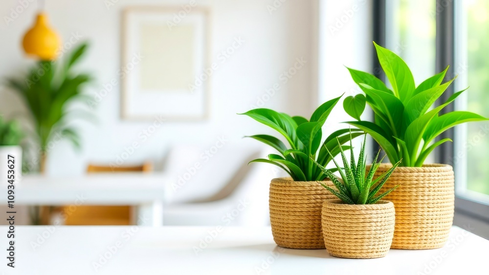 Green indoor plants in pots, standing on the right. Enhance your wellbeing with simple self-care routines and indoor plant. Copy space Green indoor plants in pots, standing on the right. Enhance your wellbeing with simple self-care routines and indoor plant. Copy space