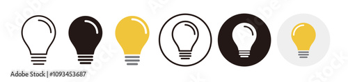 light bulb icon,idea inspiration icon