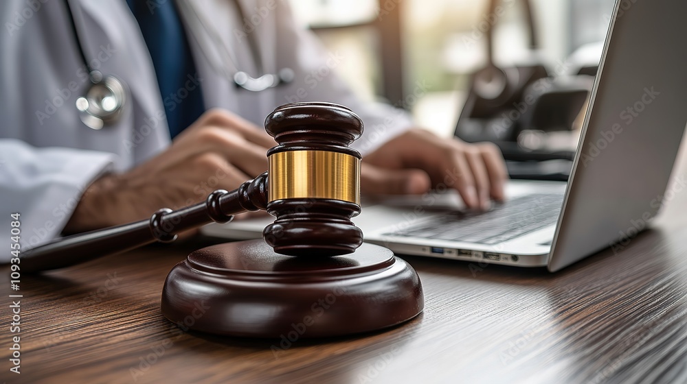 Smart law, legal advice icons, and lawyers working on a laptop computer with tools in the lawyers' office show the concept of digital law and online technology of astute law regulations 8k Resolution Smart law, legal advice icons, and lawyers working on a laptop computer with tools in the lawyers' office show the concept of digital law and online technology of astute law regulations 8k Resolution