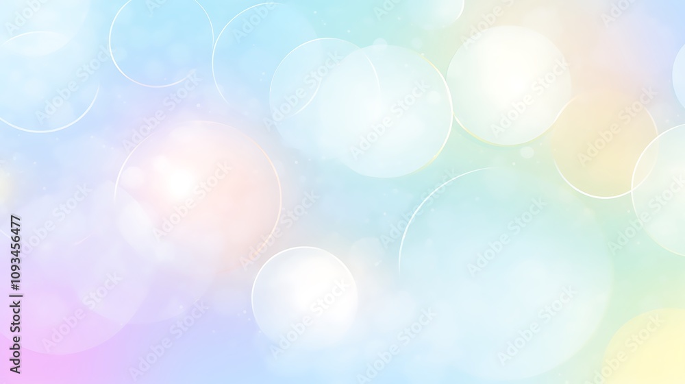 Abstract Pastel Background With Soft Circles Abstract Pastel Background With Soft Circles