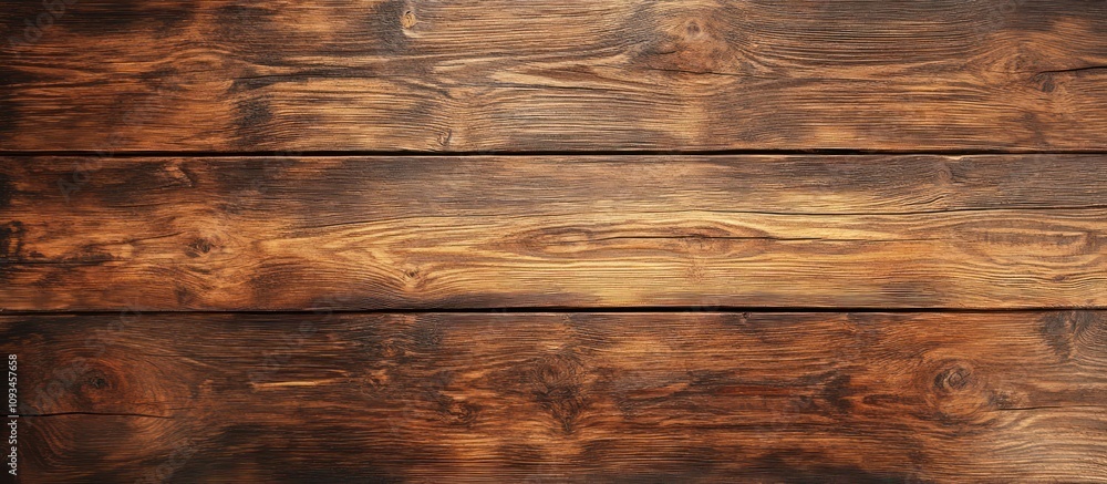 Naklejka premium Rustic Brown Wooden Texture Background: Rich, Dark Wood Grain