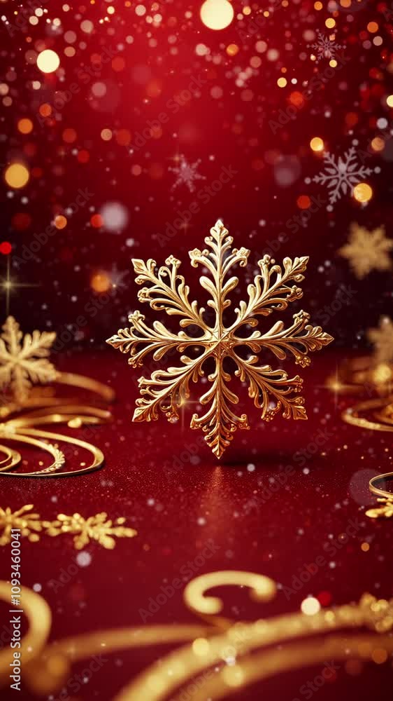 Christmas background banner with blank space for text, snowfall, looping time-lapse, 4k, christmas tree, vertical video Christmas background banner with blank space for text, snowfall, looping time-lapse, 4k, christmas tree, vertical video