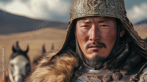 portrait of a mongol warrior