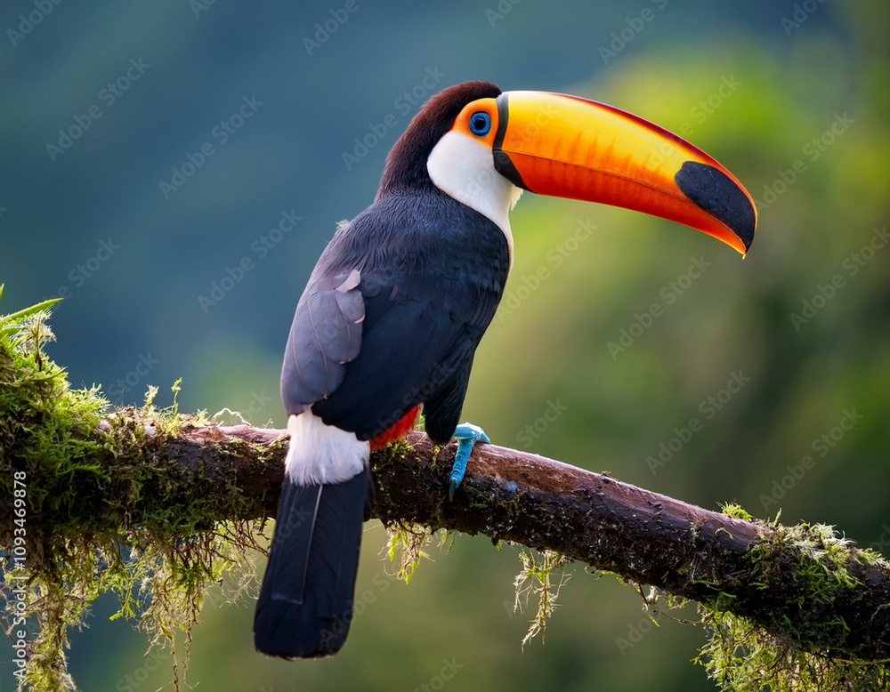 Obraz premium Toucan on a branch