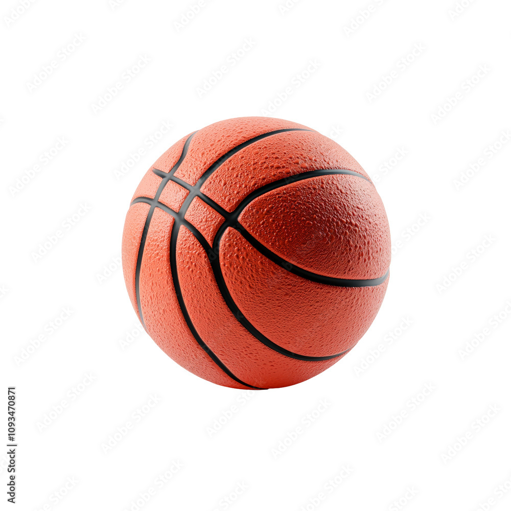 Fototapeta premium An Orange Basketball Against A Transparent Background