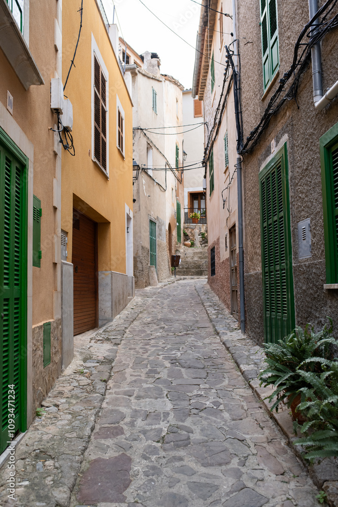 Fototapeta premium The historic town of Estellencs in Majorca, Spain.