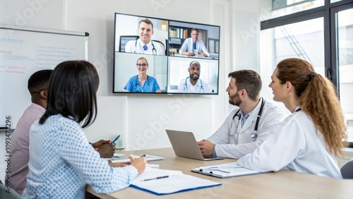 doctor talking to patient online video call