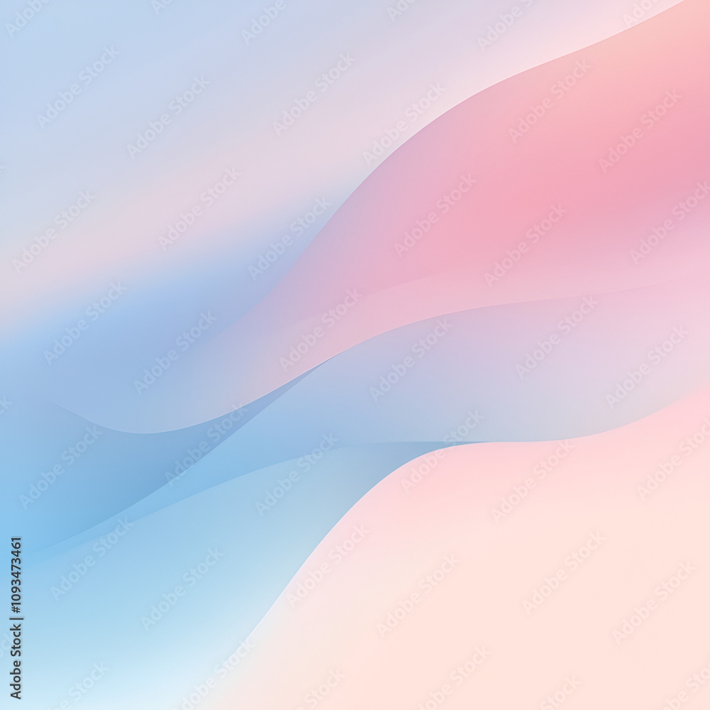 Fototapeta premium Serene Pastel Wave Design