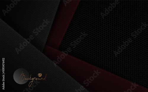 Geometric abstract background with corrugated frames in grey and dark red shades.