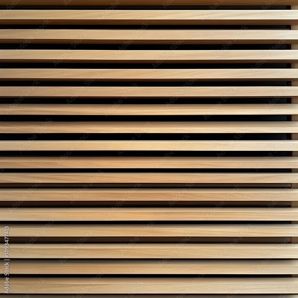 Elegant Wooden Slats Creating Modern Minimalist Partition for Contemporary Interior Design and Architectural Spaces with Soft Natural Lighting and Texture Elegant Wooden Slats Creating Modern Minimalist Partition for Contemporary Interior Design and Architectural Spaces with Soft Natural Lighting and Texture