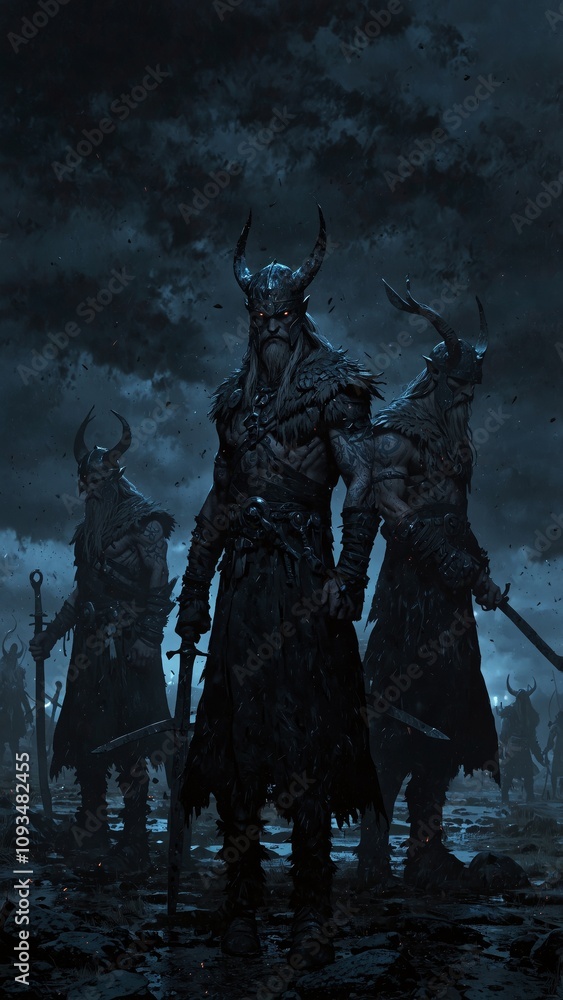 Fototapeta premium Viking warriors
