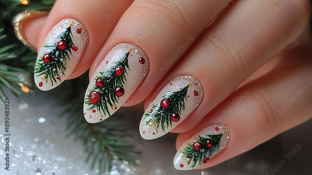 Christmas manicure Christmas manicure