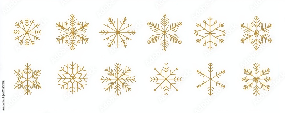 An EPS10 modern illustration featuring snowflakes and stars, bordered and set against a white background. An EPS10 modern illustration featuring snowflakes and stars, bordered and set against a white background.