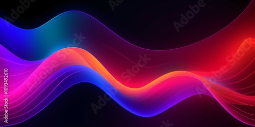 Abstract Colorful Wave Gradient Background