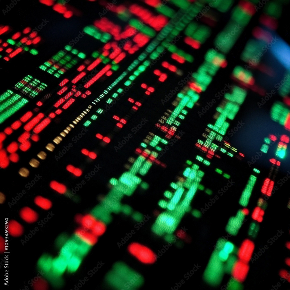 Close up view of trading charts. Close up view of trading charts.