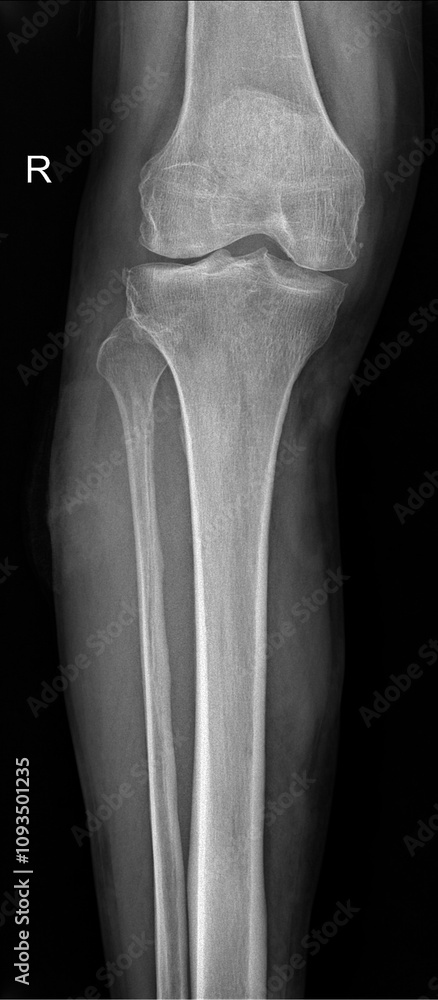 Arthritis in Knee Joint: AP X-Ray for Medical Analysis Arthritis in Knee Joint: AP X-Ray for Medical Analysis