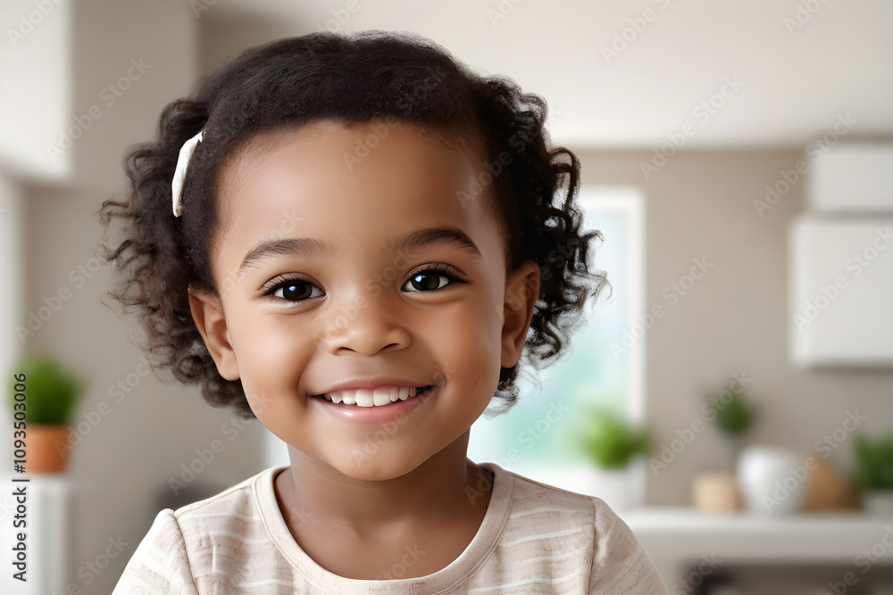 Portrait of smiling little girl showing healthy white teeth Portrait of smiling little girl showing healthy white teeth