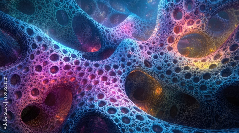 Abstract Cellular Structure Digital Artwork Abstract Cellular Structure Digital Artwork