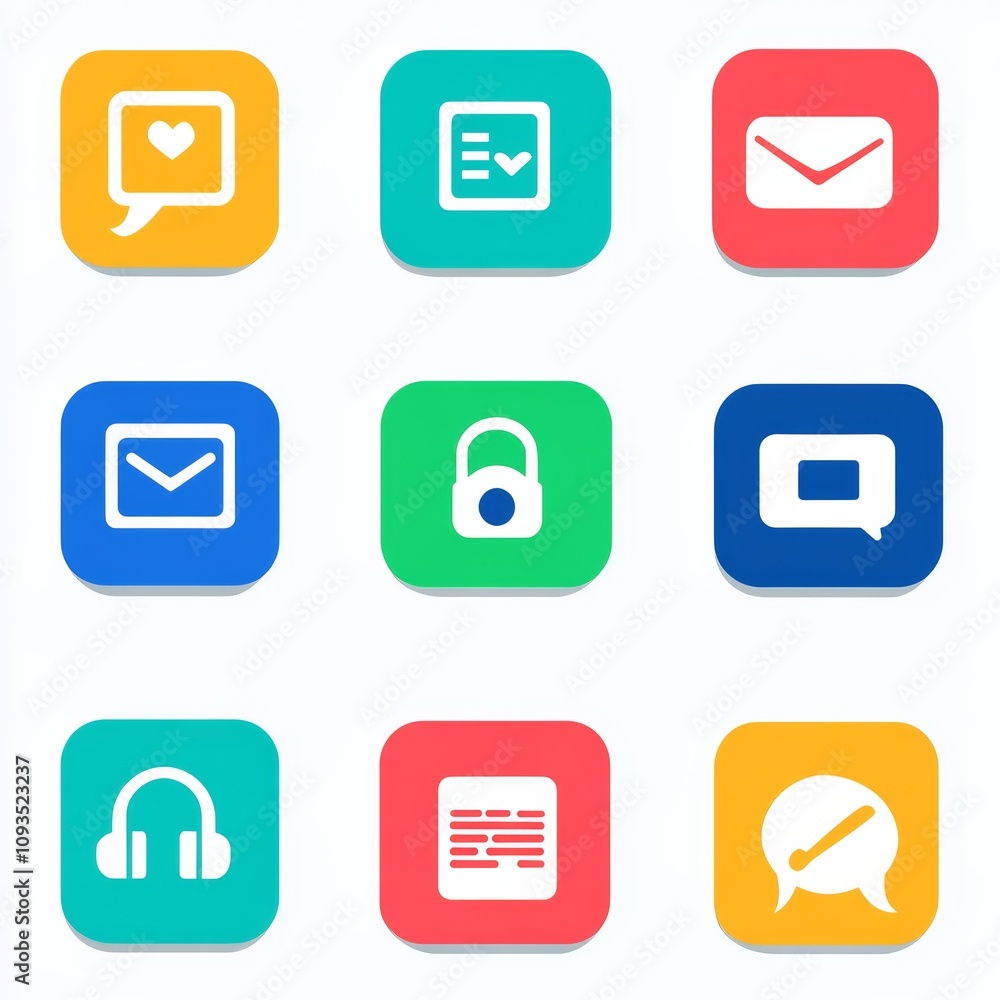 Help icons: chat, phone, headset. Customer service symbols. Help icons: chat, phone, headset. Customer service symbols.
