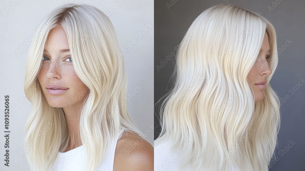 Buttery blonde bombshell waves with a deep side part glamorous and radiant hairstyle Buttery blonde bombshell waves with a deep side part glamorous and radiant hairstyle