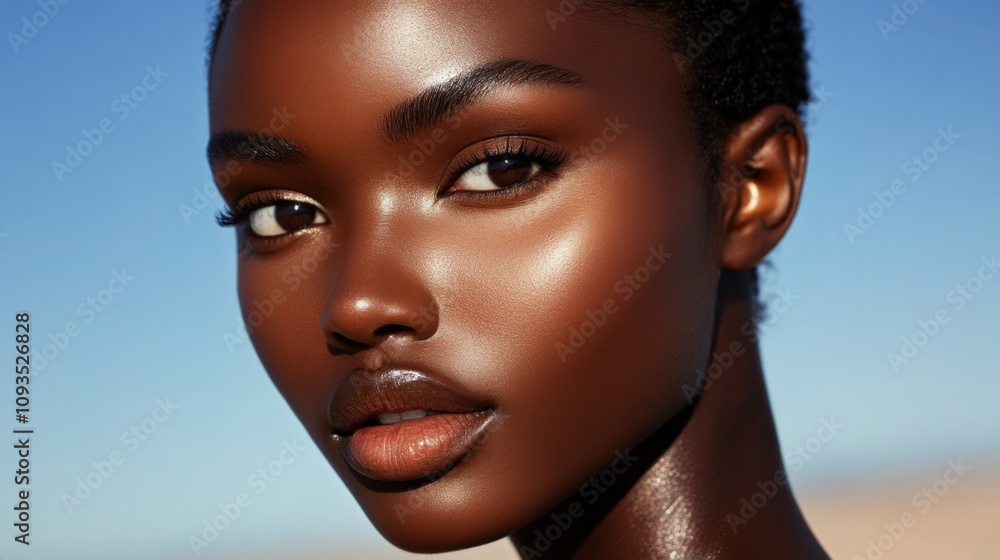 Radiant Beauty: Portrait of a Confident Young Woman Radiant Beauty: Portrait of a Confident Young Woman